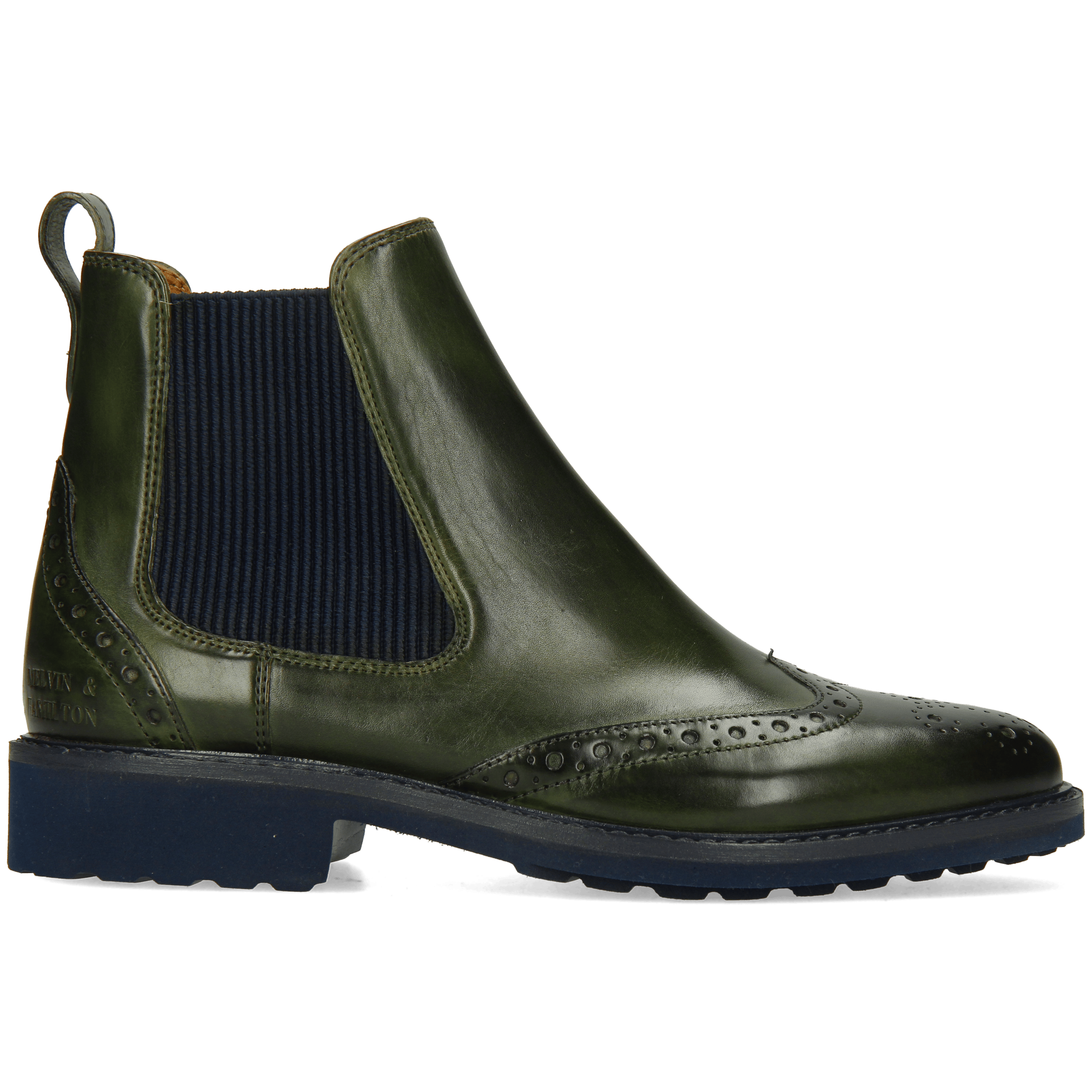 SELINA 29 - Bottines à talon plat | Vert
