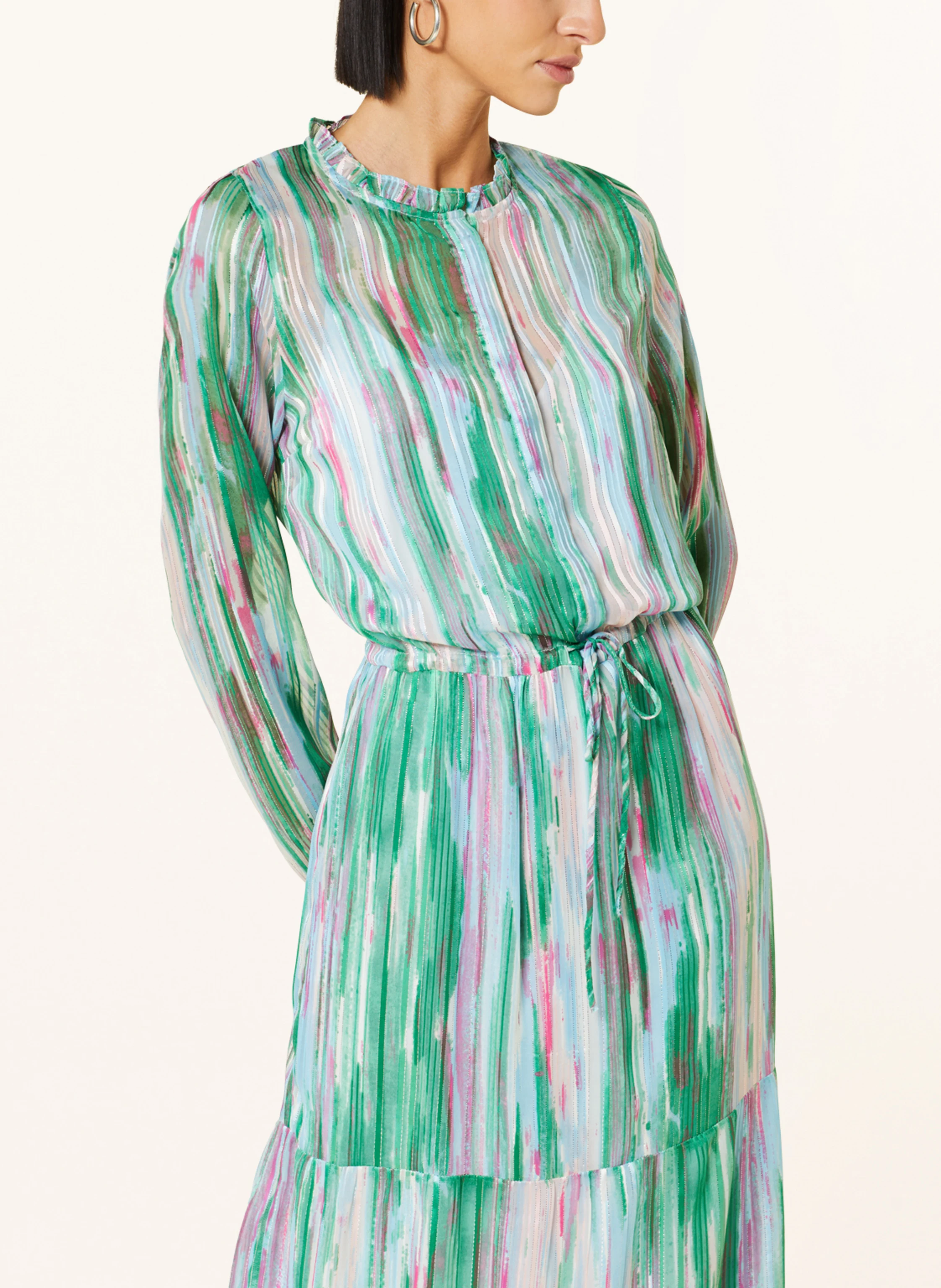 NEO NOIR Kleid SILO mit Glitzergarn und Volants