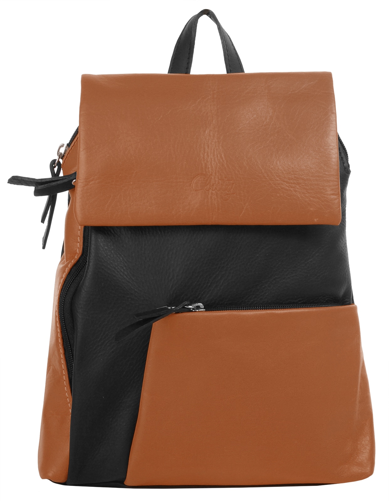Cluty Cityrucksack echt Leder, Made in Italy