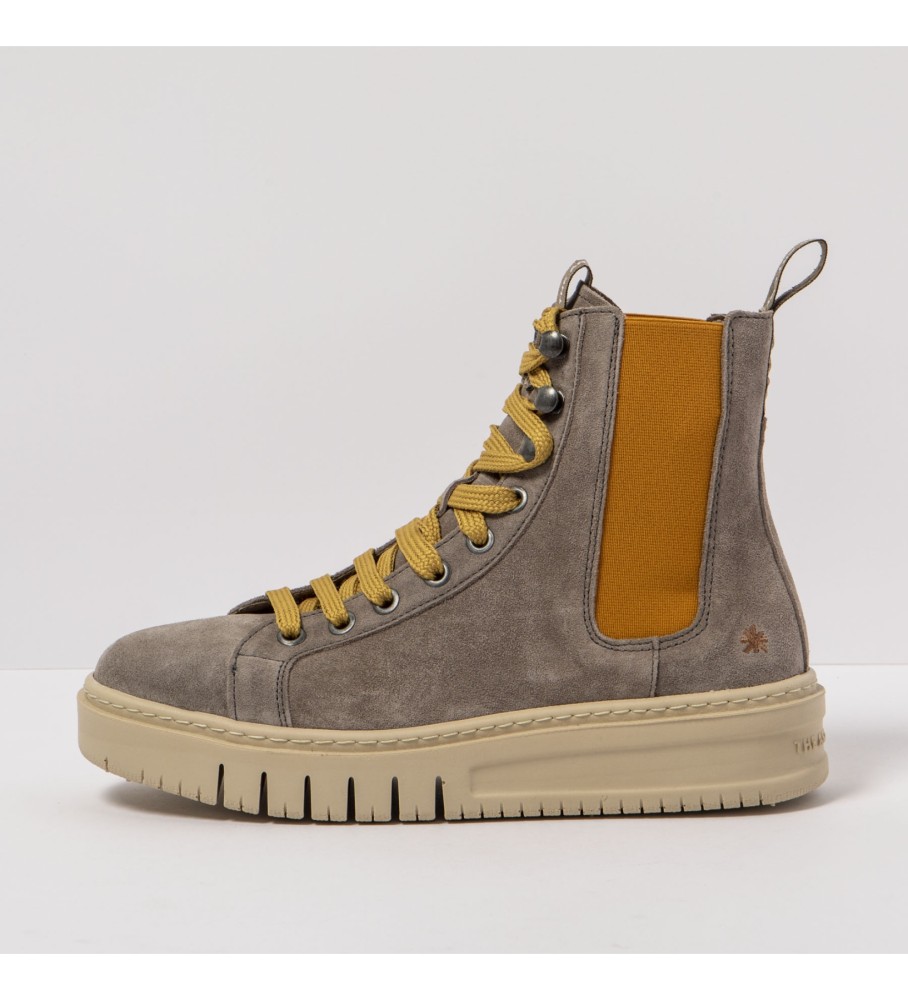 Botas de couro verde artístico
