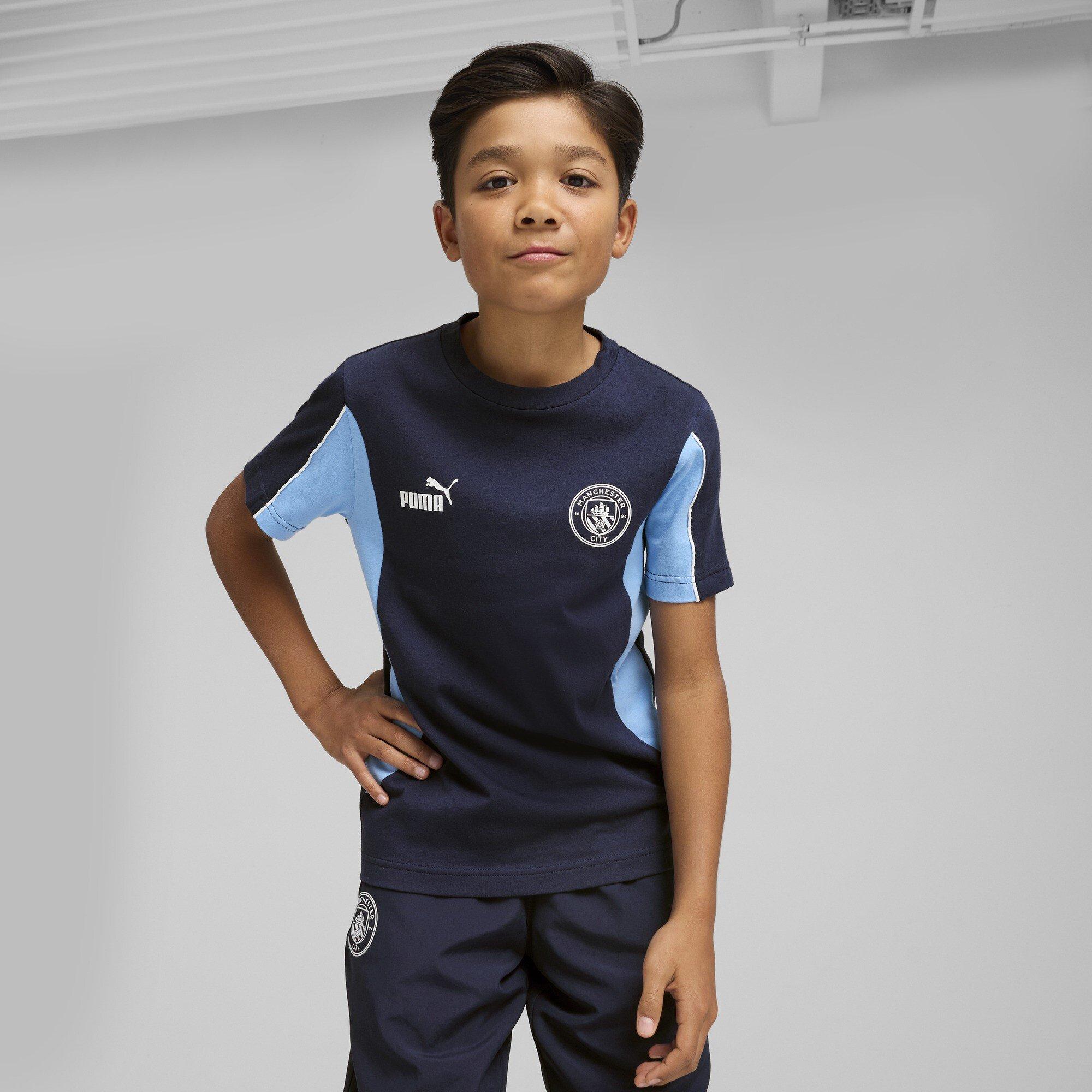 Puma Manchester City Football Archive T Shirt Juniors