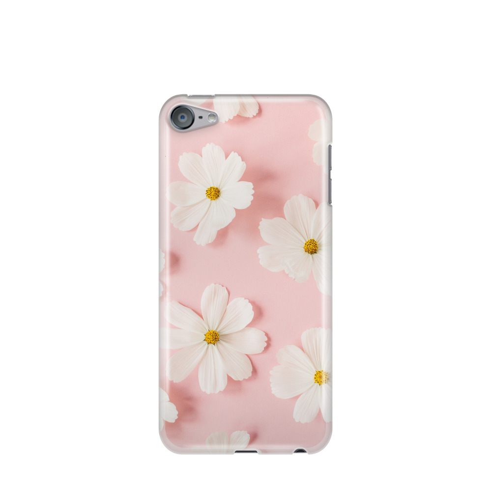 iPod Touch 7G Gummi Hülle Tanz der weissen Blüten - Weiss