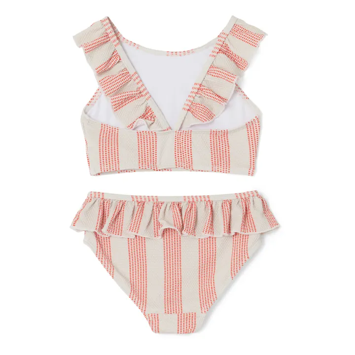 garbo&friends Maillot de Bain Rayé Matières Recyclées | Rose
