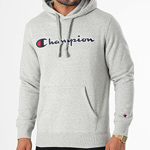 Sweat Capuche 217858 Gris Chiné