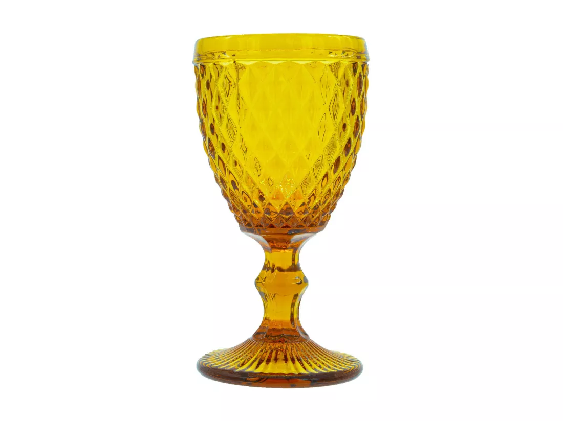 Diamond Ambre - 6 verres à pieds 20 cl