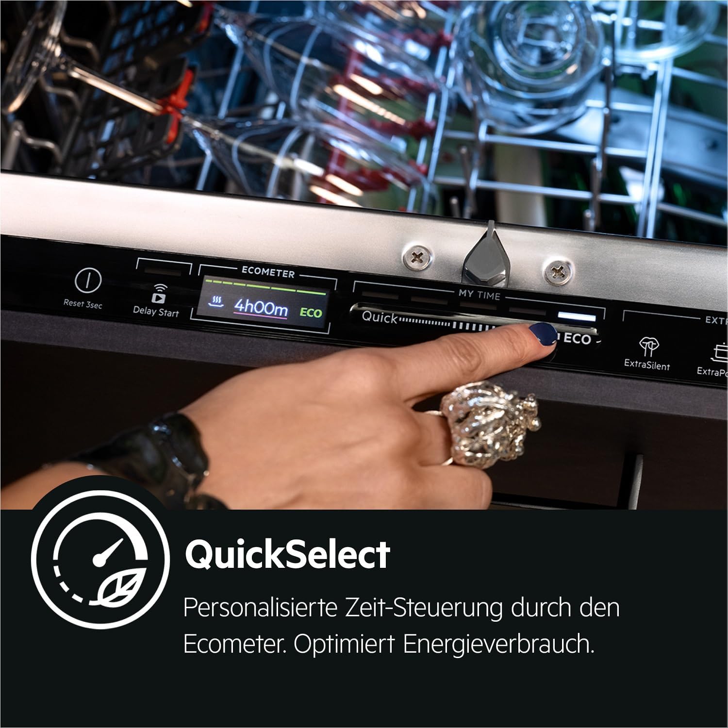 AEG FSB53907Z Vollintegrierter-Geschirrspüler / 60cm / AirDry - perfekte Trocknungsergebnisse/A/energiesparend/MaxiFlex Besteckschublade/Startzeitvorwahl/Wasserstopp/extra leise