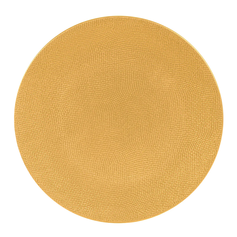 Assiette de présentation Vésuvio safran 31 cm Table passion