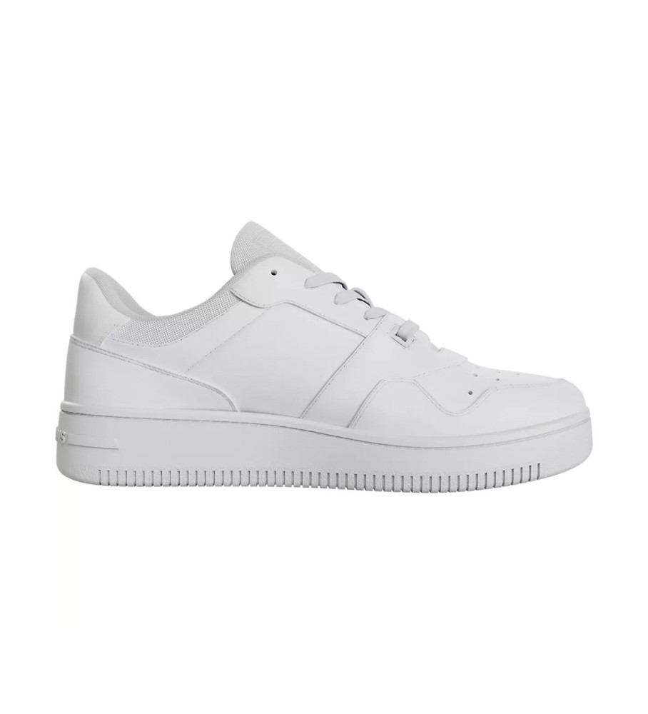 Tênis de basquete retrô de couro Tommy Jeans, branco