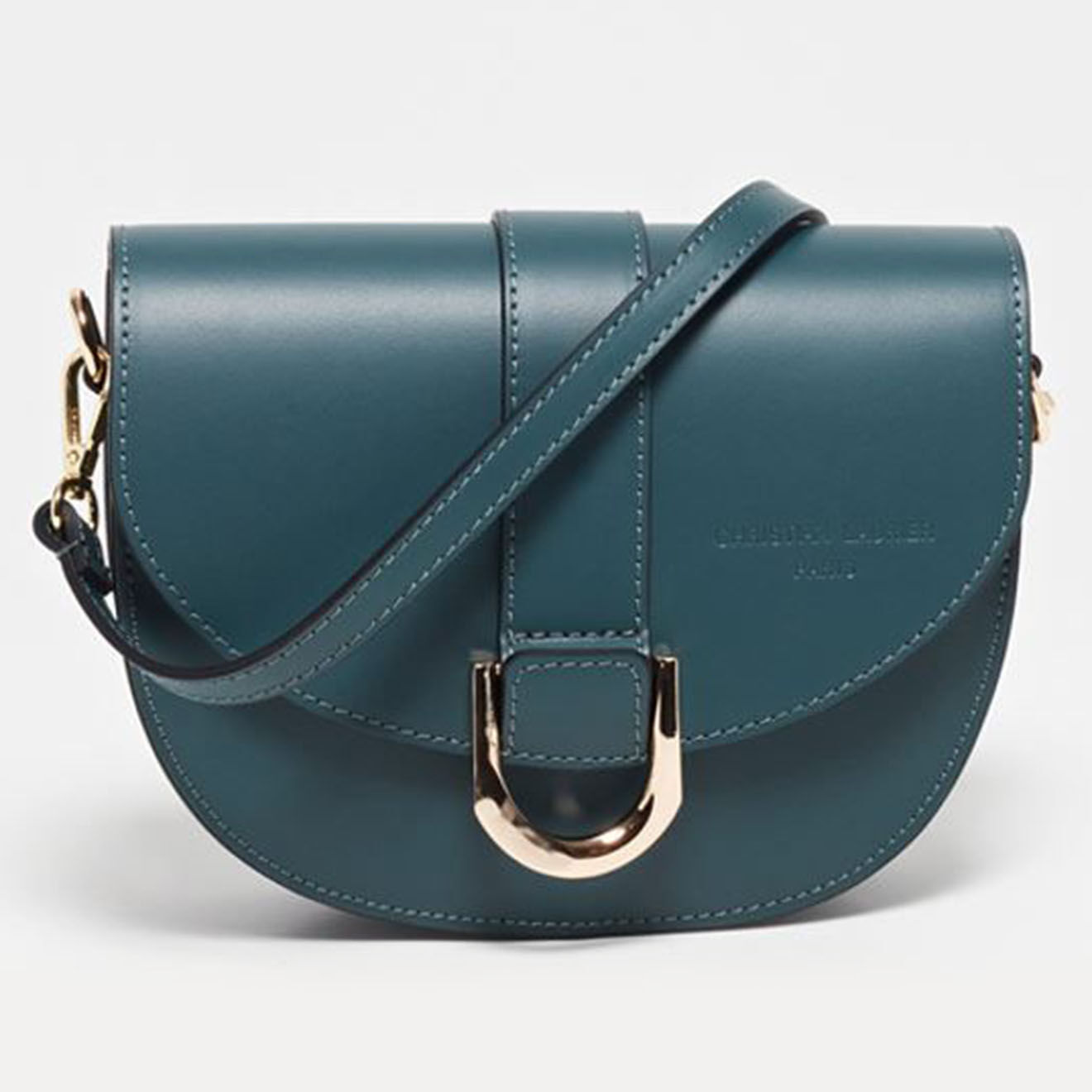 Christian Laurier Sac bandoulière en Cuir Suzy vert - 21x16x6.5 cm