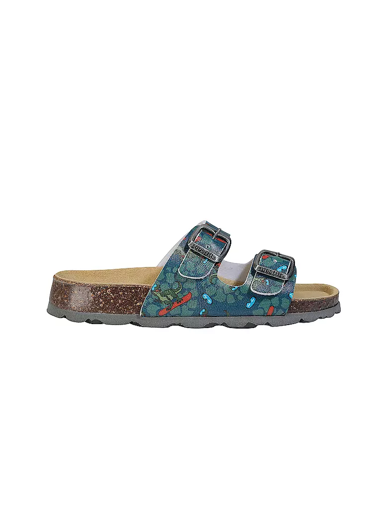 SUPERFIT Jungen Hausschuhe - Pantoffel  petrol