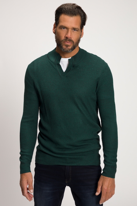 Pullover, Woll-Mix, neue Kragen Form, Langarm