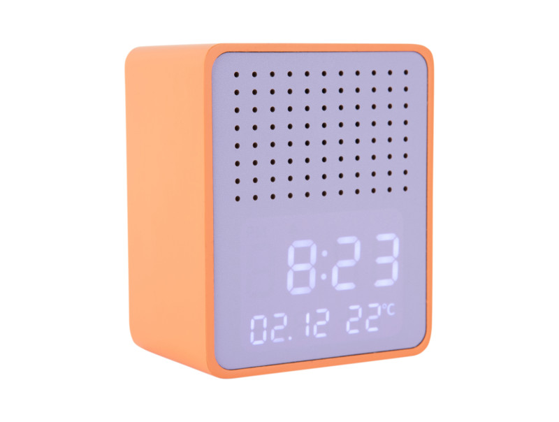 Alarm Clock Funky Vibes Blue Tooth Speaker KA6060OR Bright orange & purple