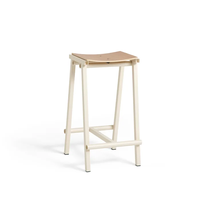HAY - Taburete 8 Barhocker, niedrig, Eiche natur / eggshell