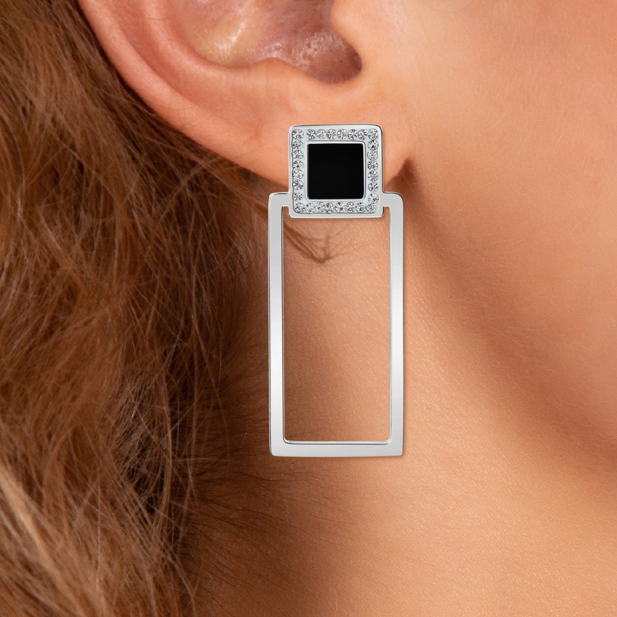 Boucles d'oreilles SC Crystal ornées de Cristaux scintillants