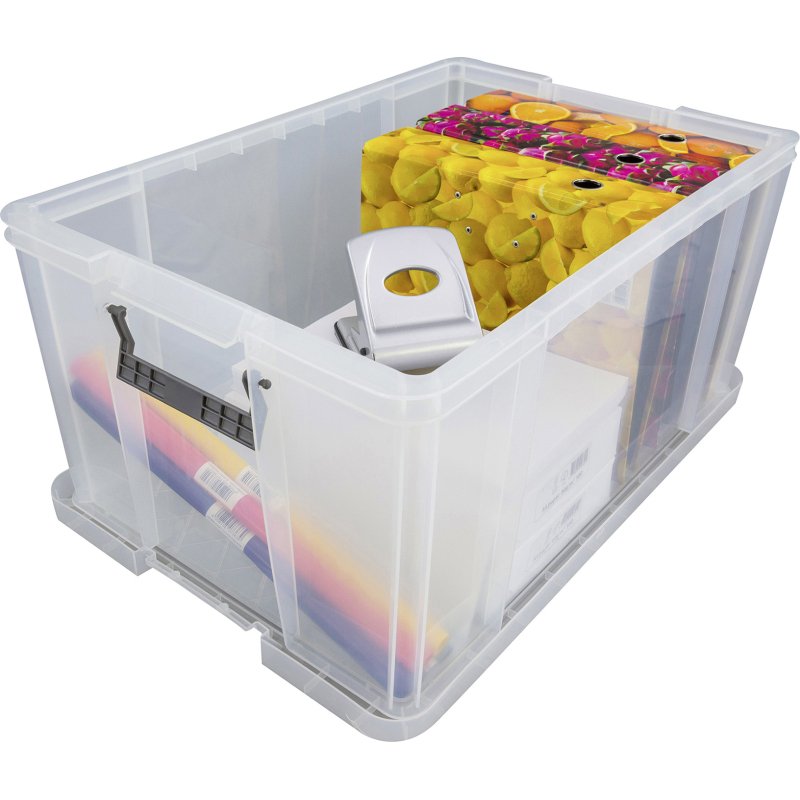 Boîte de rangement plastique 70 L WHITEFURZE - incolore