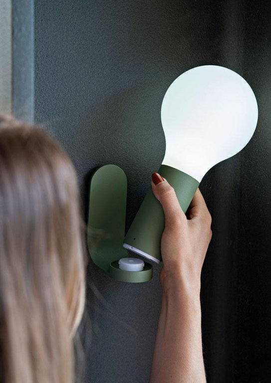 Fermob Aplo H24 tafellamp LED oplaadbaar Red Ochre