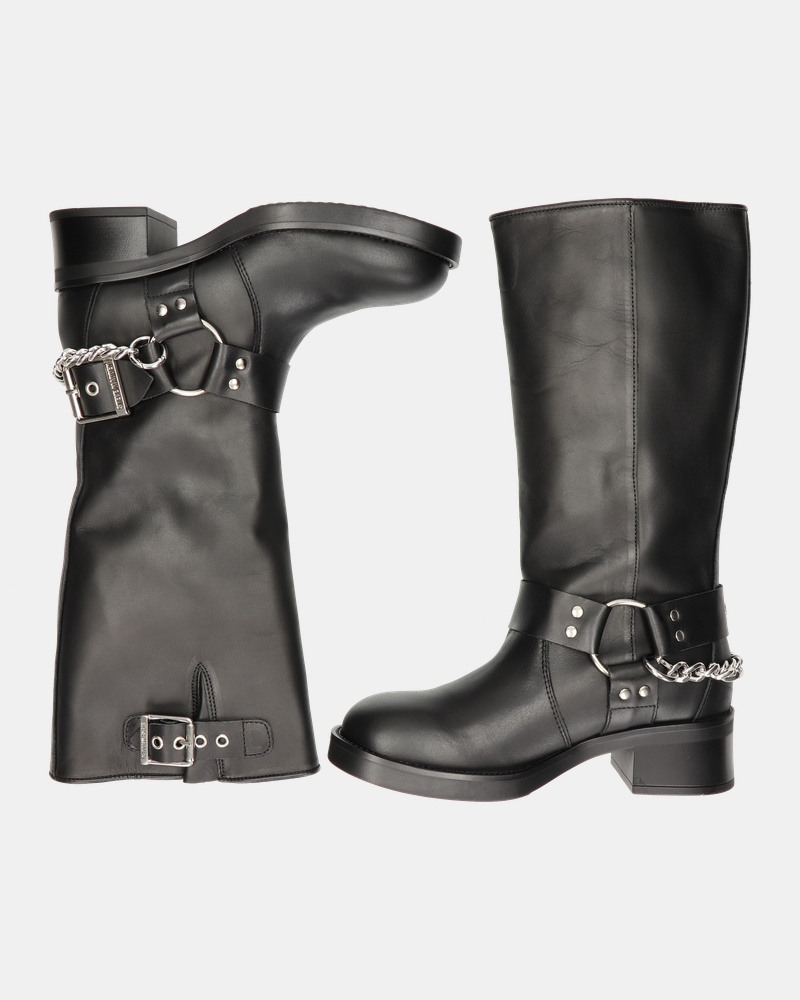 Steve Madden Beau-C Bikerboots  - zwart