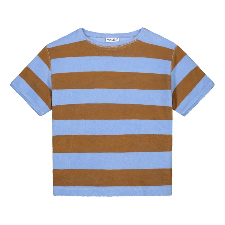 Daily Brat T-Shirt Rayure Eponge | Bleu ciel