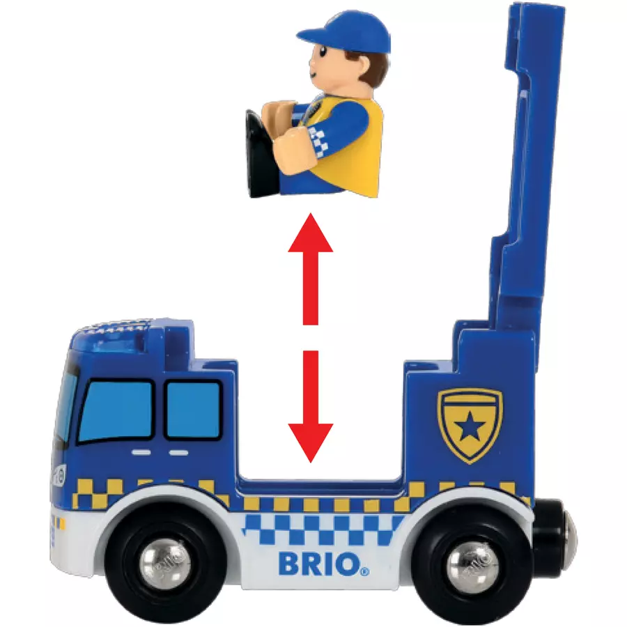 BRIO® WORLD Polizeistation mit Einsatzfahrzeug 33813