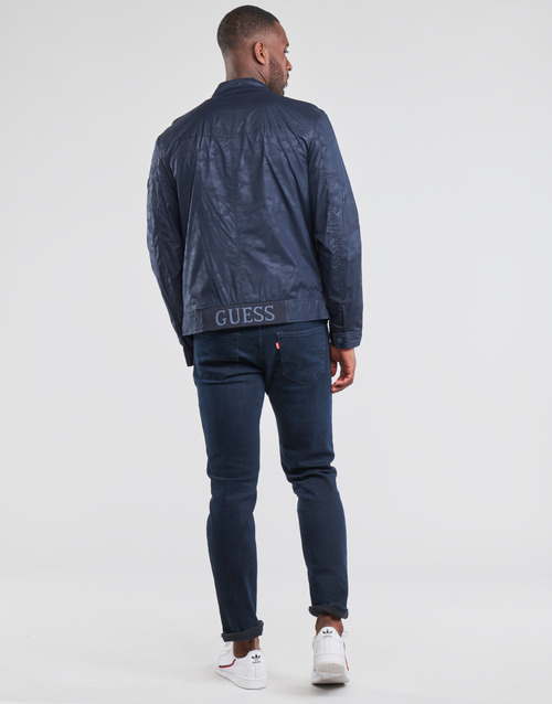 Guess - STRETCH BIKER - Marine Camo
