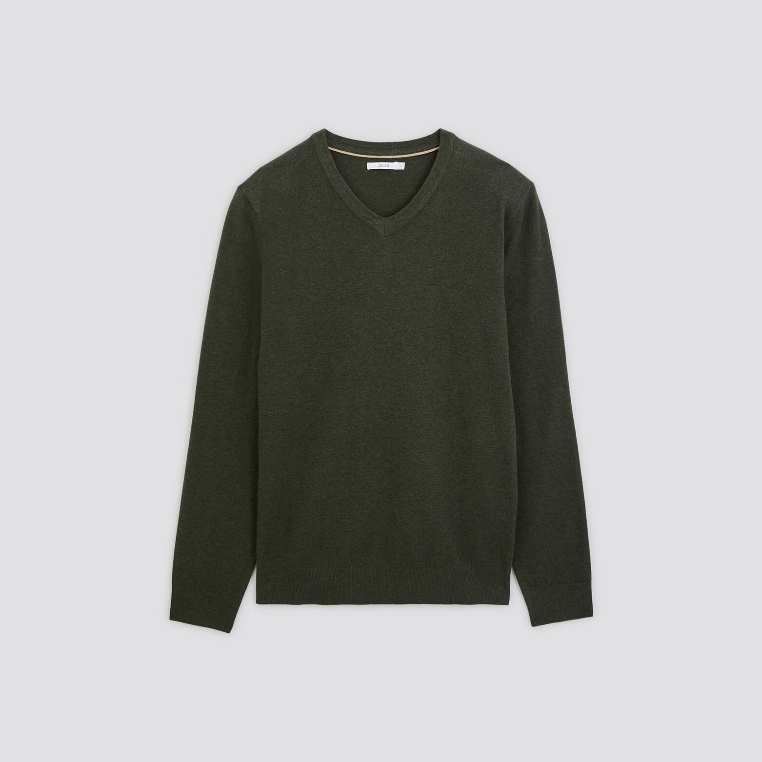 Pull essentiel à col v Vert