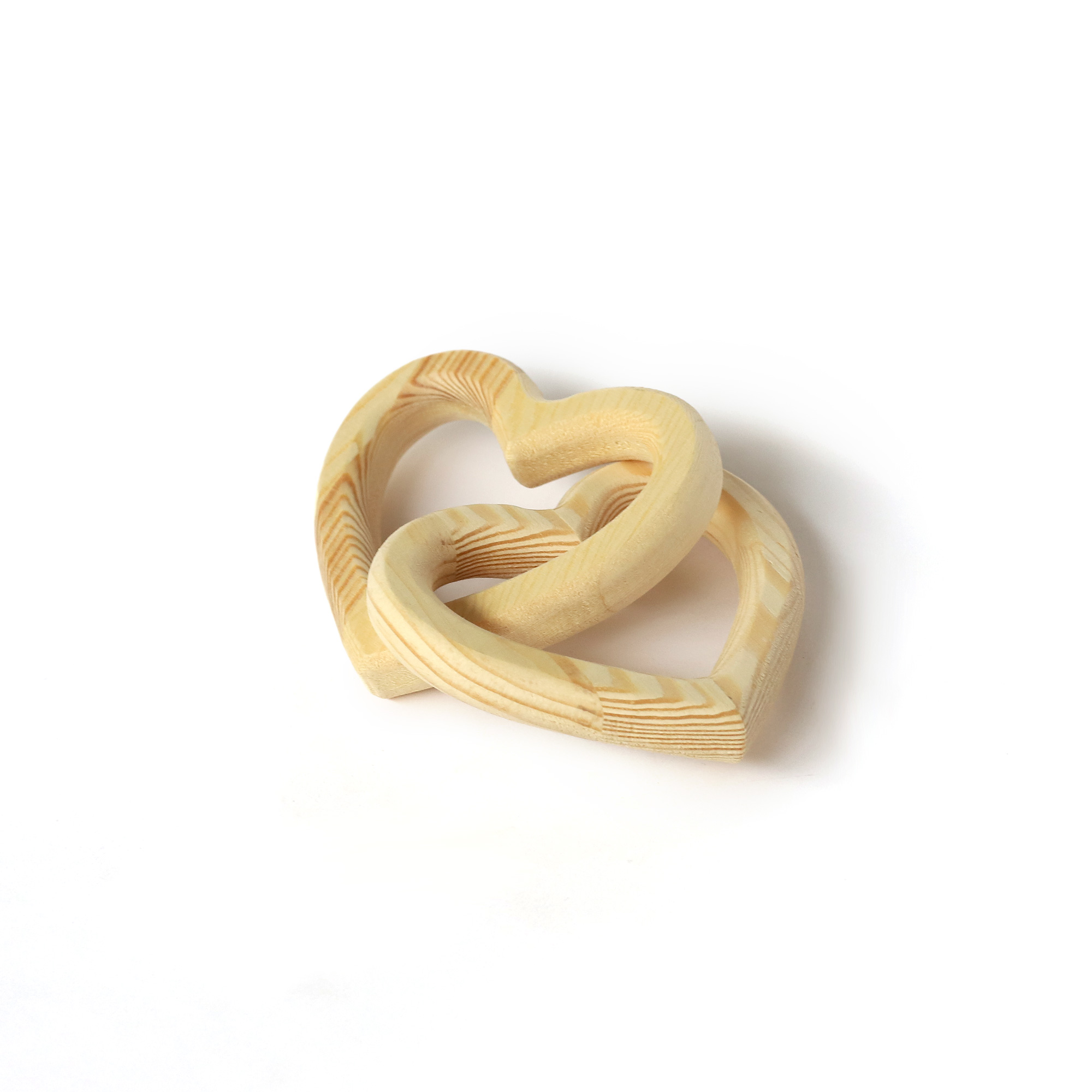 Holzherzen, natur, Ø 11 cm, H 3 cm von fischer's lagerhaus