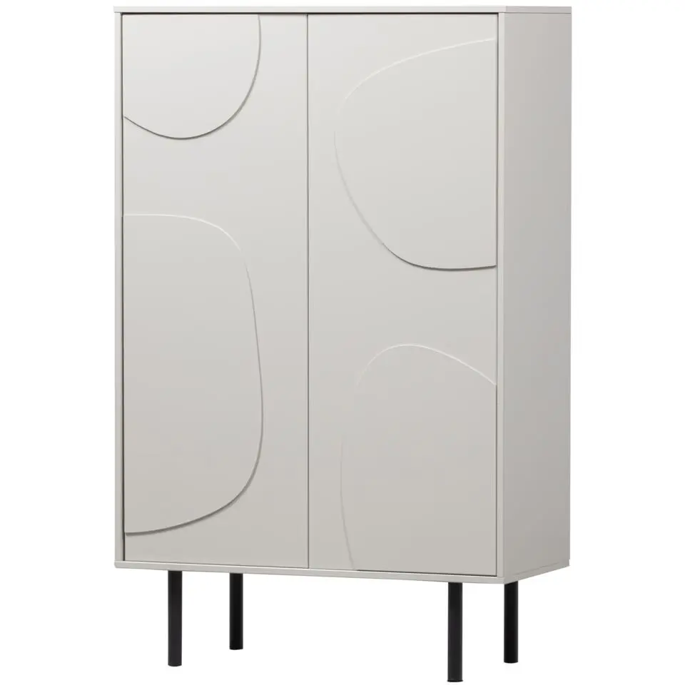 WOOOD Cadiz Opbergkast - Grenen - Mist - 135x85x40