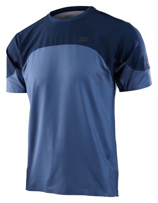 Maillot Manches Courtes Troy Lee Designs Drift Bleu