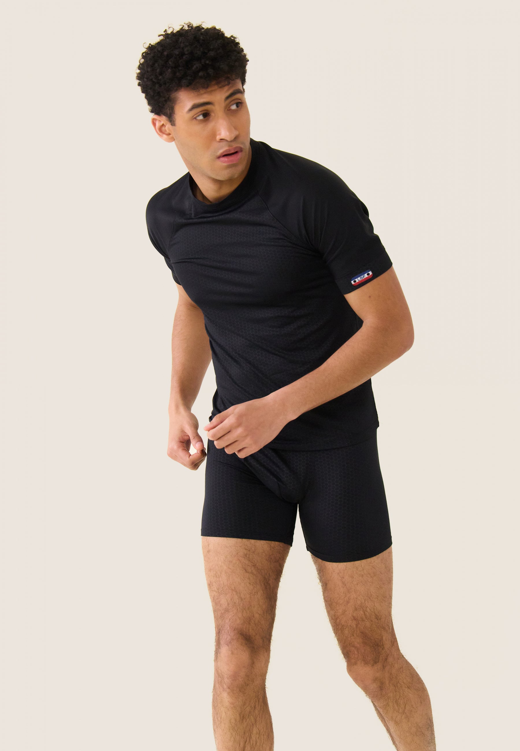 T-shirt en polyamide-Tobias Noir