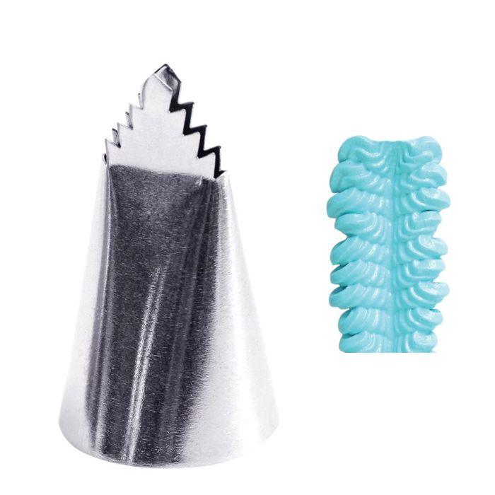 Douille pâtissière crantée en inox Scrapcooking