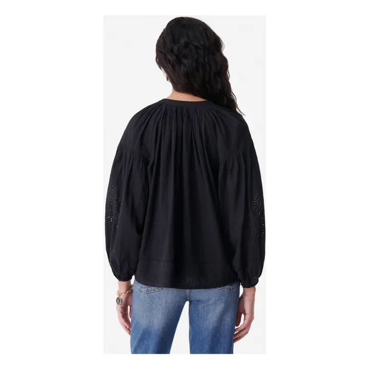 Vanessa Bruno Blouse Nipoa Brodée | Noir