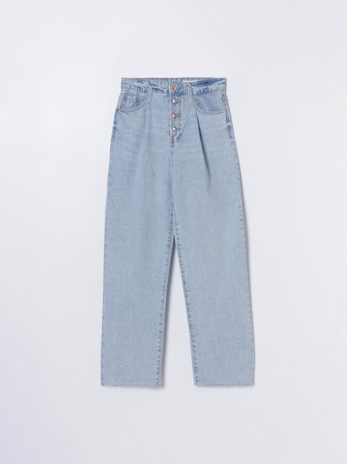 Calça jeans comprida - Azul claro