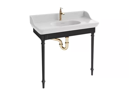 Console JACOB DELAFON Cléo 1889 avec mitigeur or