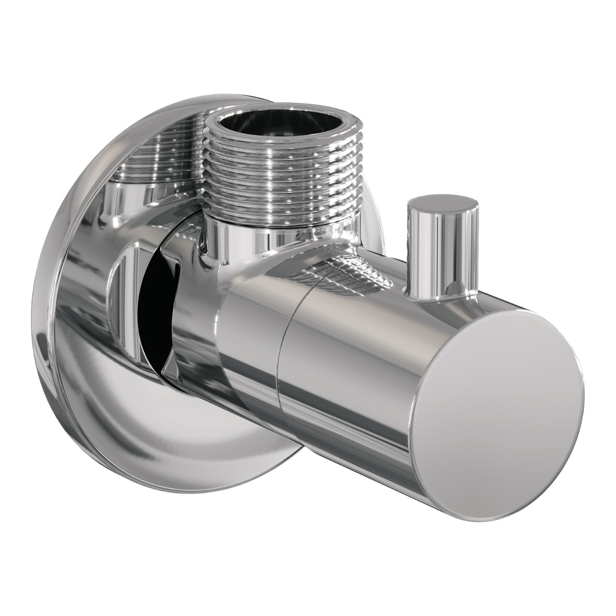 Brauer Chrome Edition hoekstopkraan compleet met slang chroom