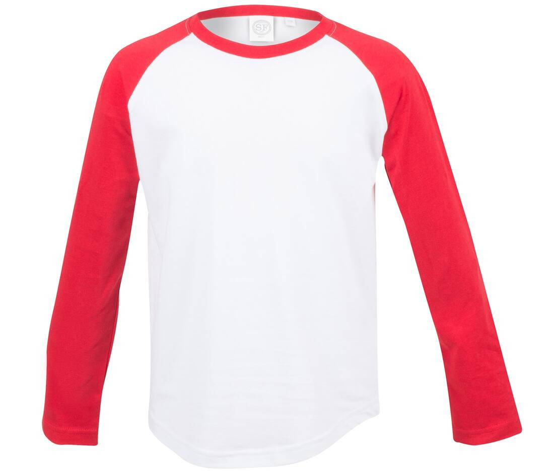 SF Mini SM271 - T-shirt de baseball à manches longues pour enfant