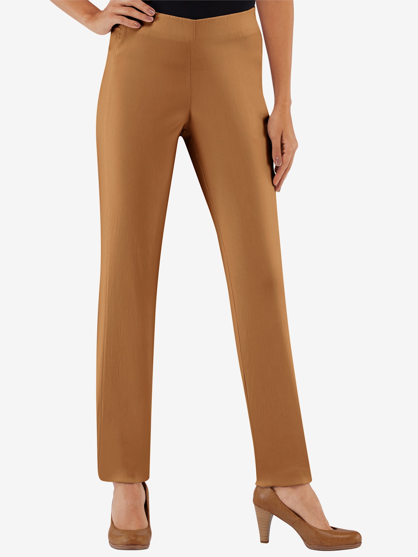 Pantalon classique uni avec ceinture élastique