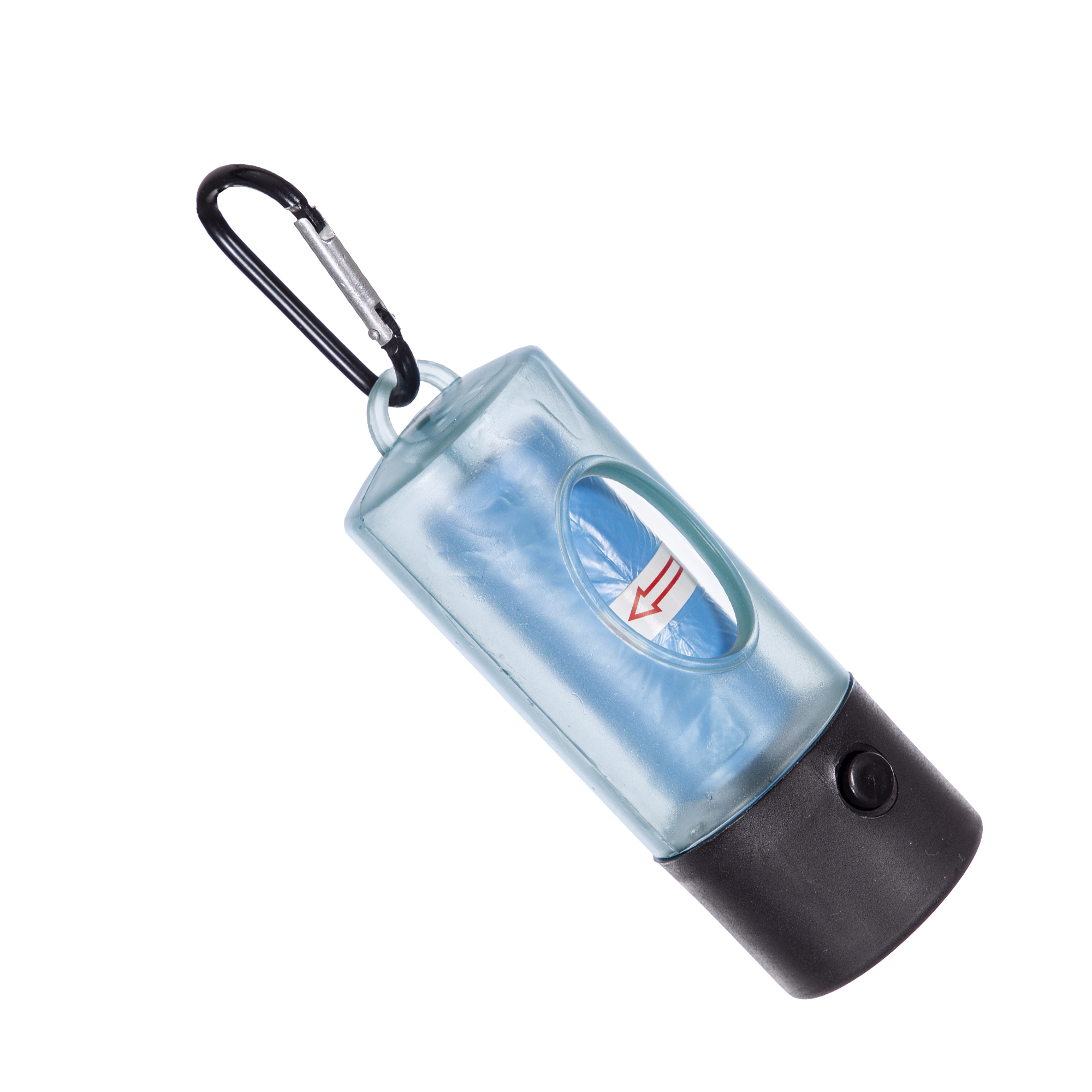 Porta-sacos com lanterna + 405 sacos higiênicos e duráveis para recolher fezes de cachorro: Passeios noturnos sem preocupações!
