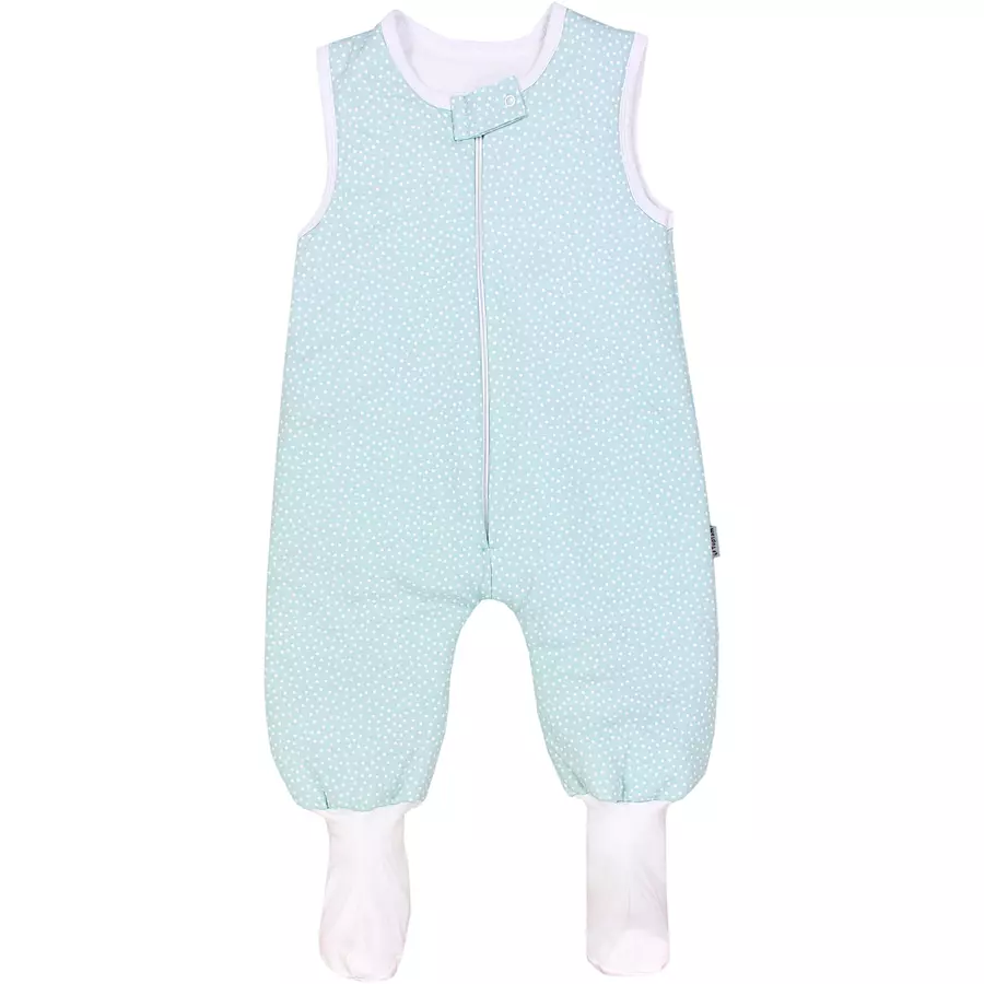 TupTam Baby Winter Schlafsack mit Beinen und Füßen grün