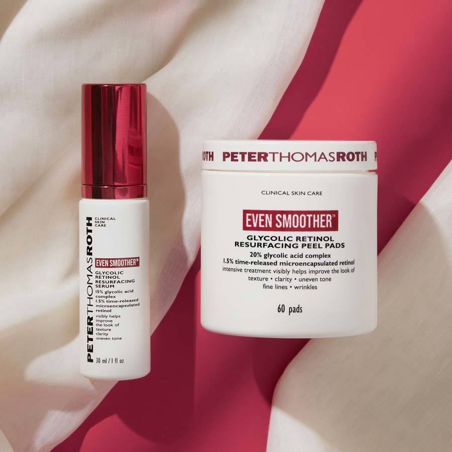 Peter Thomas Roth Even Smoother™ Glycolic Retinol Resurfacing Peel Pads 60pcs