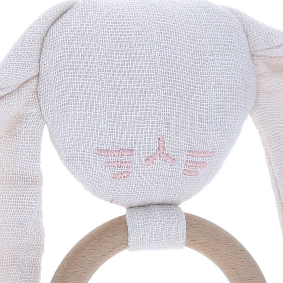 Anneau lapin rose pâle