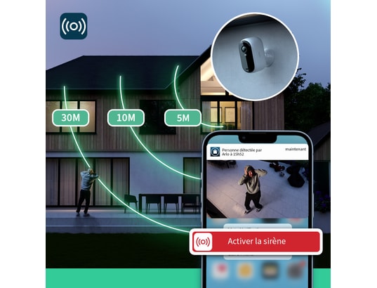 ARLO - Caméra de surveillance Pack 3 caméras Essential 2k + 3 Panneaux solaires