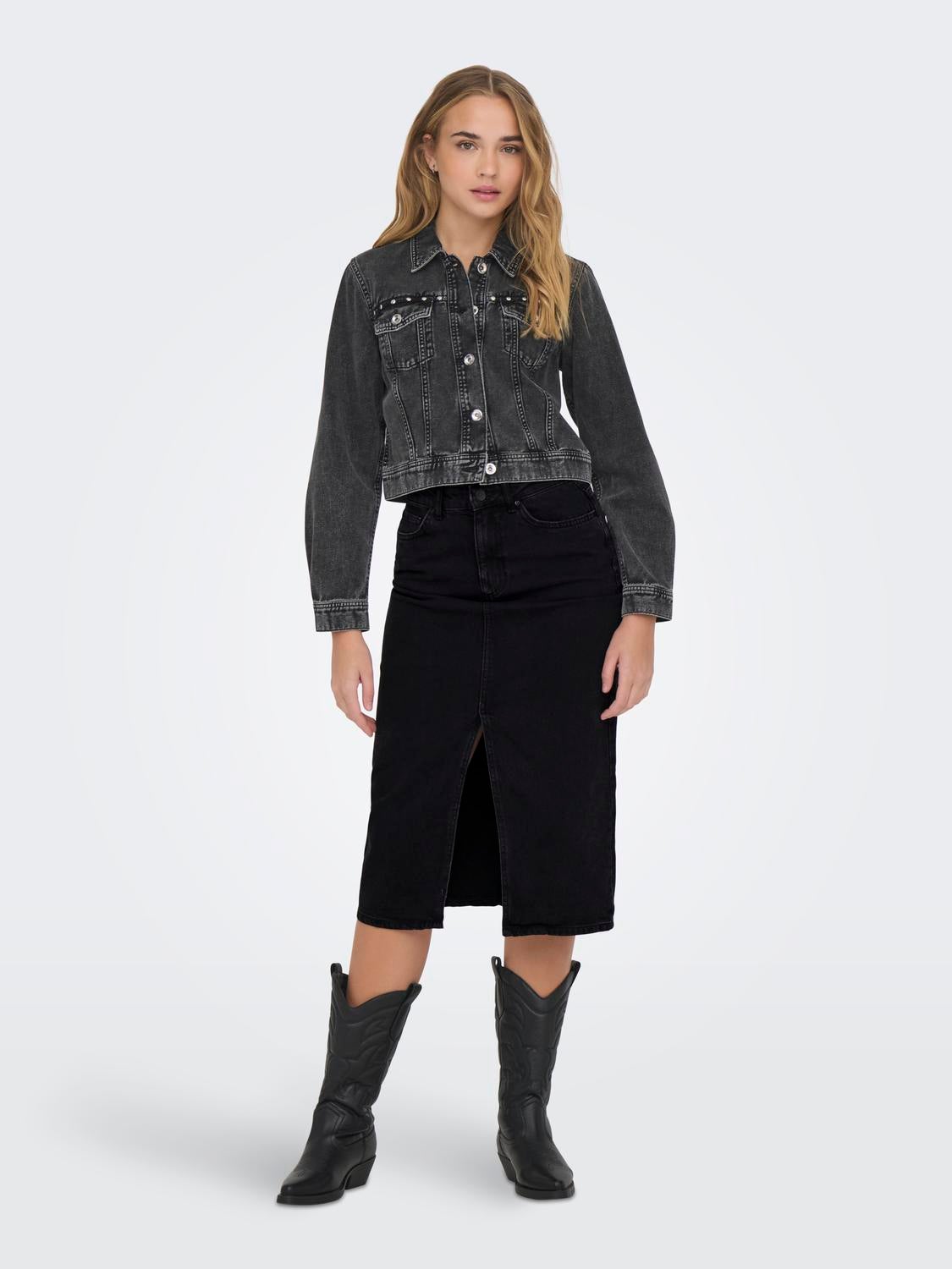 ONLBIANCA Jeansrock Washed Black