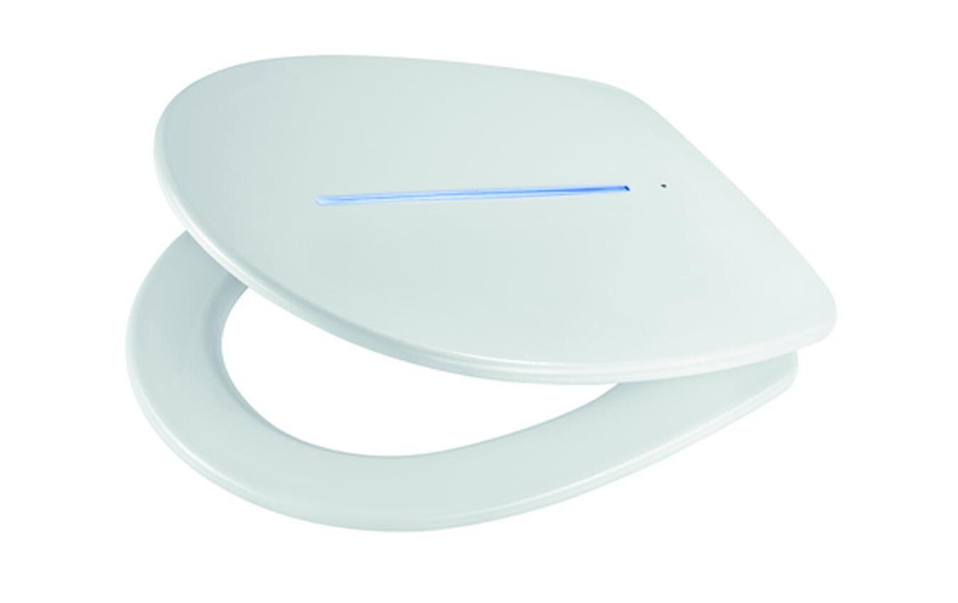 Toilettensitz Sidney LED, WeissWC-Sitz mit Absenkautomatik