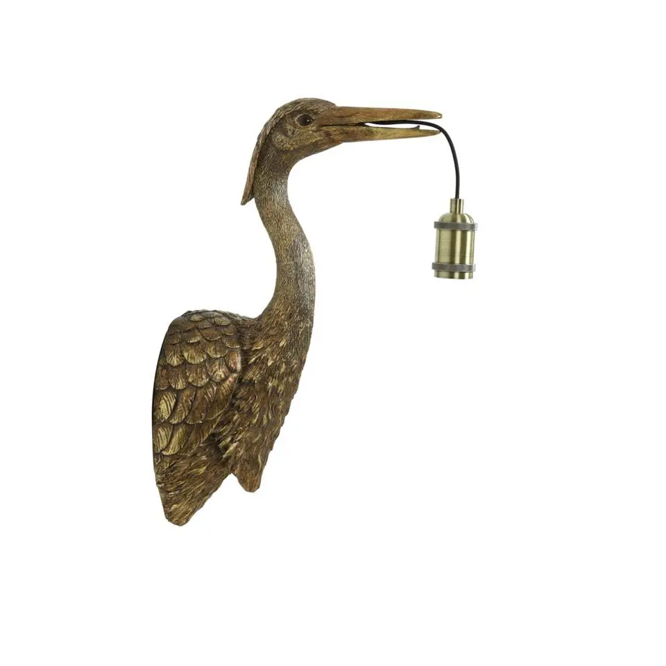 Wandlamp Crane - Antiek Brons - 29.5x16x48cm