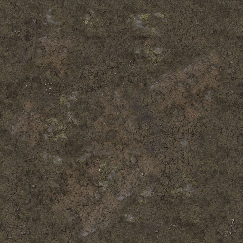 Battle Systems - Muddy Streets Gaming Mat - 90x90cm