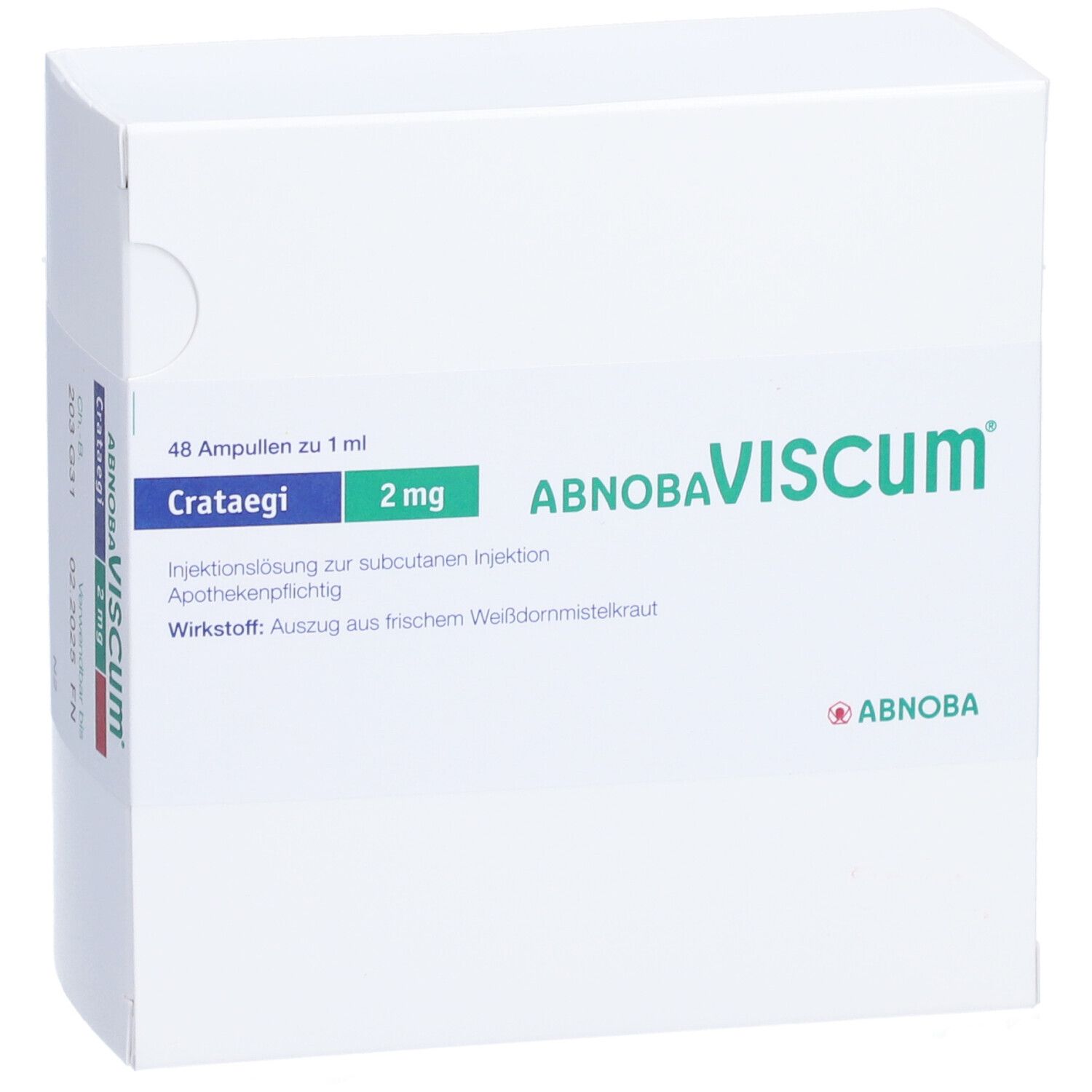 abnobaVISCUM® Crataegi 2 mg Ampullen