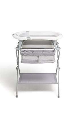 Beemoo CARE Assist Badebalje inkl. Badestøtte og Stativ, White/Grey