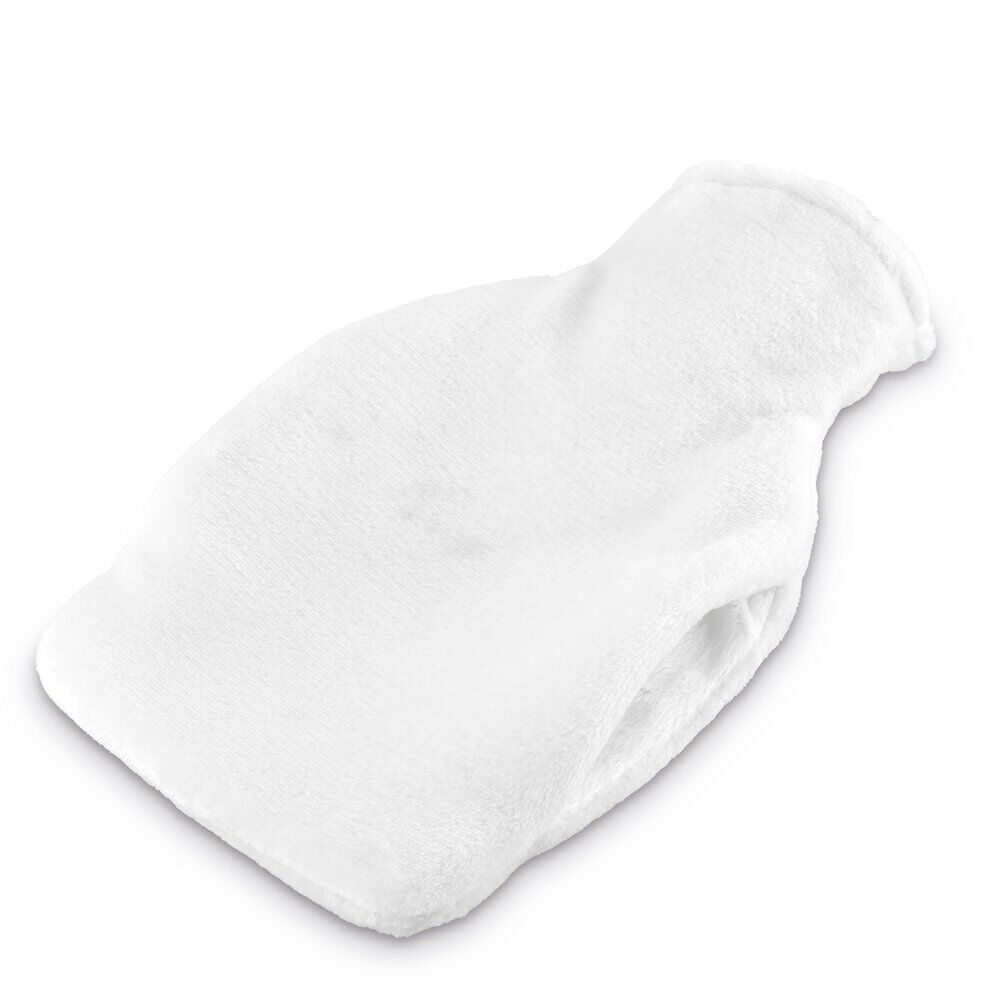 Bouillotte chauffe mains 780ml effet fourrure grise 16x25cm