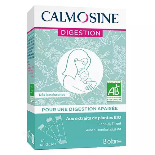 Calmosine Digestion BIO - Extraits naturels de plantes - 12 unidoses
