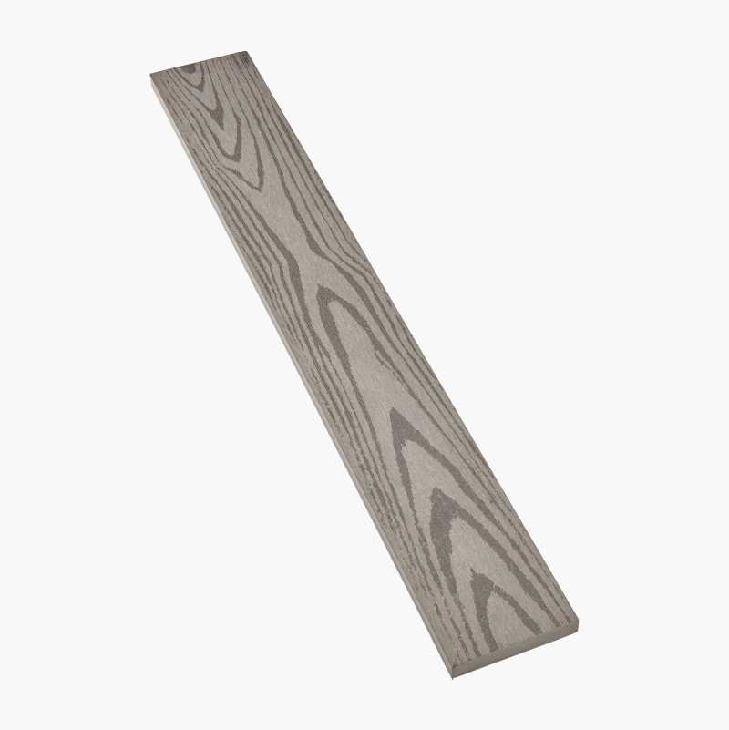 Dekklist til terrassebord av kompositt, 2800 x 70 x 12 mm, lysegrå